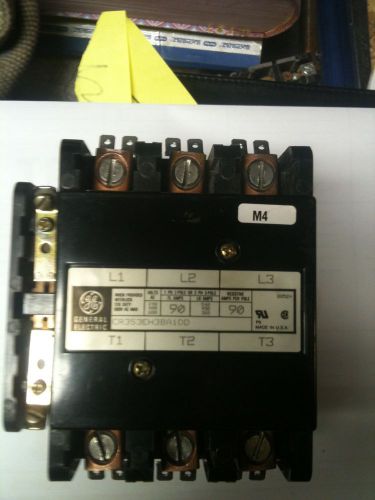 G.E. 90 amp 3 pole 600 volt contactor, used