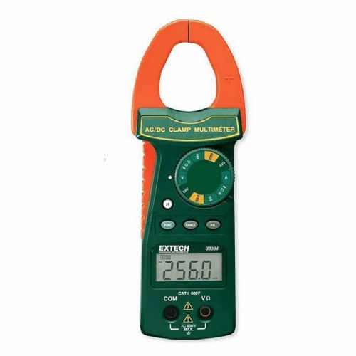 Extech 38394 clamp plus multimeter 600a ac/dc, us authorized distributor new for sale