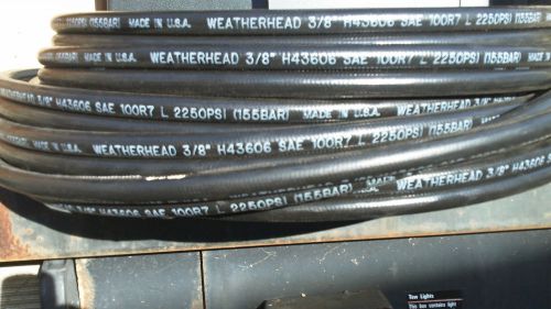 Weatherhead coll o crimp h43606 3/8&#034; sae 100r7 2250 psi maxwp 57&#039; hydraulic hose for sale