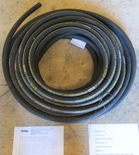 Parker 721tc-8 1/2&#034; 100r12 four wire hydraulic hose (tough cover) 75 feet for sale