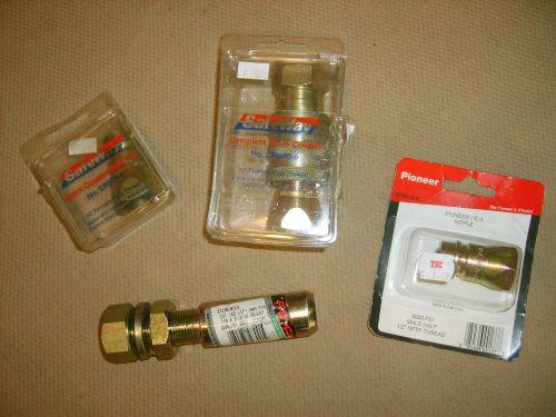 Tractor Hydraulic Fittings (set of 4) NIB quick coupler nipple lift arm pin Safe