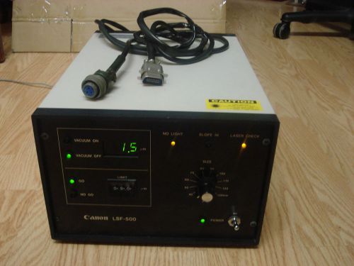 CANON LSF-500 LASER SCANNING FLATNESS TESTER w/ 2 Cables + Power Cord