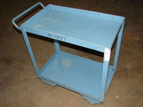 INDUSTRIAL STEEL CART MULTI PURPOSE 2 SHELF 28&#034; X 16&#034; X 32&#034; ***XLNT***