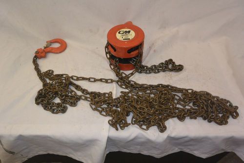 Cm corp. 1 ton chain hoist with 12ft drop #1 for sale