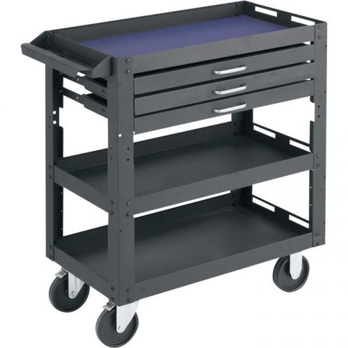 Northern Industrial 3-Shelf 3-Drawer Work Cart #SC-3S-3D