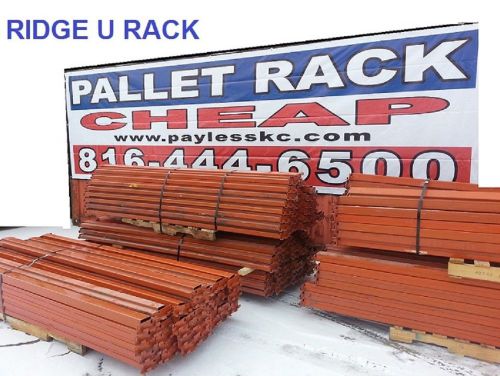 pallet rack racking ridge u rack shelving storage warehouse rack 96&#034;x4&#034; USED