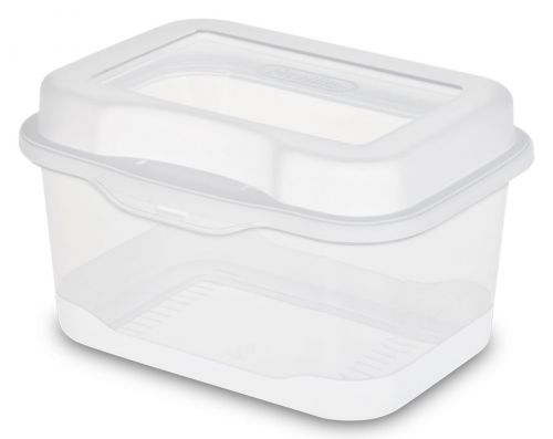 New sterilite 18018612 micro flip top latching storage box card container clear for sale