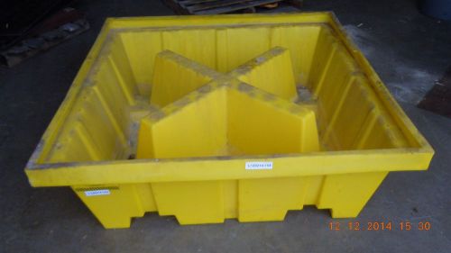 4 Drum Containment Pallet Model 1640 132 Galons Yellow with Drain Eagle  MFG.