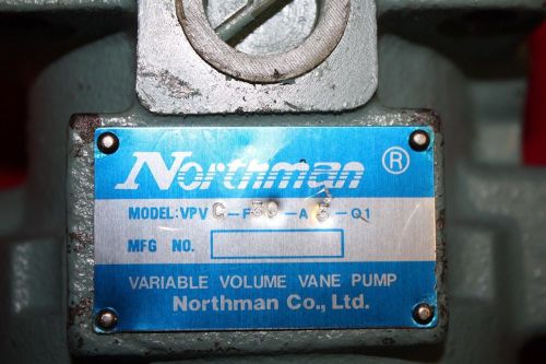 Northman co. vpvc-f30-a3-01 pressure compensated variable vane pump for sale