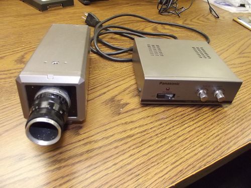 Panasonic Solid State WV-CD101 Color Video Camera and Power Supply