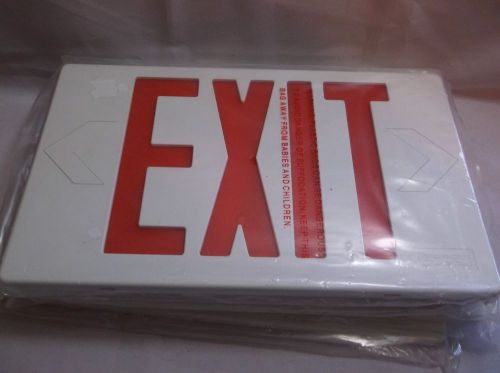 NAVILITE EXIT SIGN COVER ONLY, EMERGENCY THERMOPLASTIC  with punch out arrows