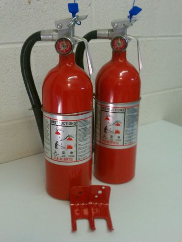 2- 5 # ABC Fire Extinguisher Fully Charged w/brackets