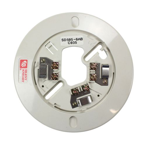 Silent knight sd505-6ab fire alarm 6&#034; twist-lock smoke detector base for sale