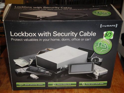 MySafe Lockbox with Security Cable. Model RTL-BOX-MSL1-R1. Xitel. Heavy Duty