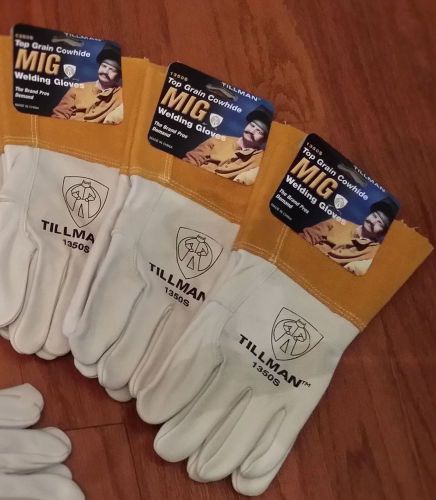1 small pair tillman 1350 tig/mig welding gloves - new - super soft for sale