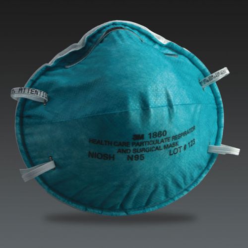 20 Masks - 3M 1860 Health Care Particulate Respirator and Surgical Mask