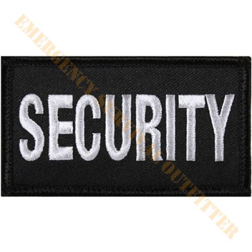 Embroidered security panel patch with velcro hook back for sale