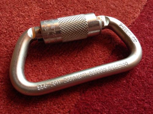 5,000-lb carabiner, like DBI SALA