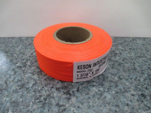 Hot Orange Flagging Tape - 1 roll 150 feet  Keson
