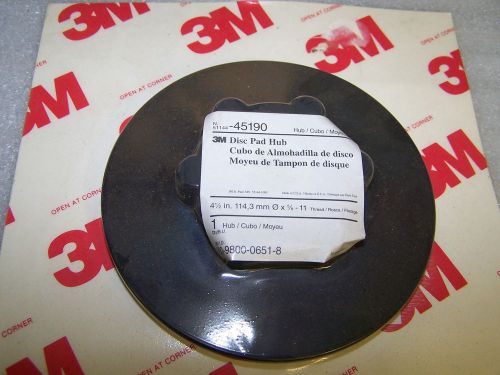 NEW IN PACK 3M 45190 Disc Pad Face Plate Hub, 4-1/2 In Dia. 5/8-11