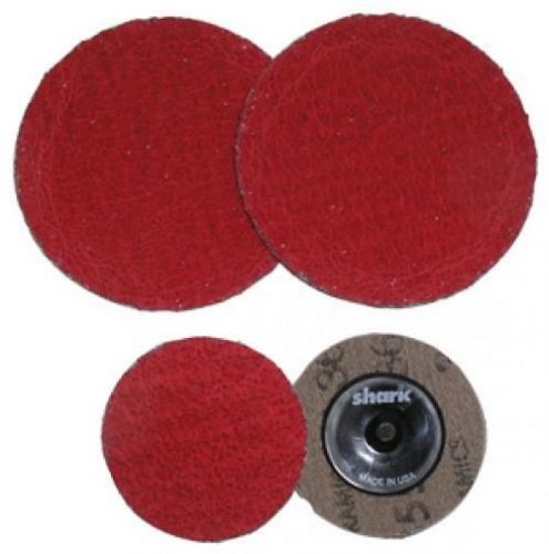 Shark industries ltd 12628 3&#034;36 red grit ceramic mini grinding discs/25 pack for sale