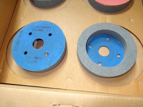 Cincinnati 6&#034; x 1&#034; x 4&#034; type 35 cgc80-iv mounted grinding cup cylinder wheel for sale