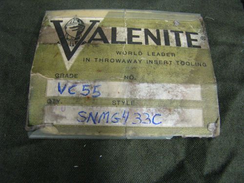 Valenite carbide inserts vc55 snmg 433c   7 pc. for sale