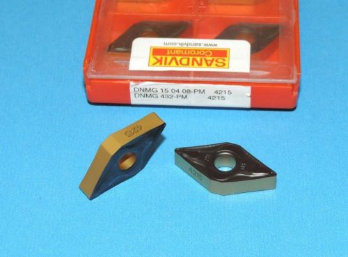 Dnmg 432 pm 4215 sandvik inserts ** 10 pieces / factory pack ** for sale