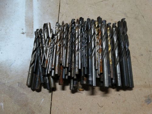 ASSORTED LOT OF 125+ GOOD DRILL BITS FROM 1/32&#034; TO 5/8&#034; MOST NEVER USED