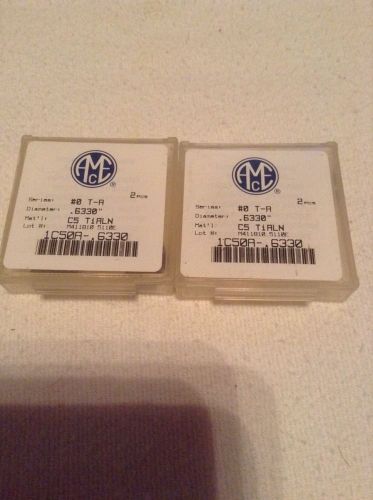Lot of 4 amec .6330 spade drill inserts for sale