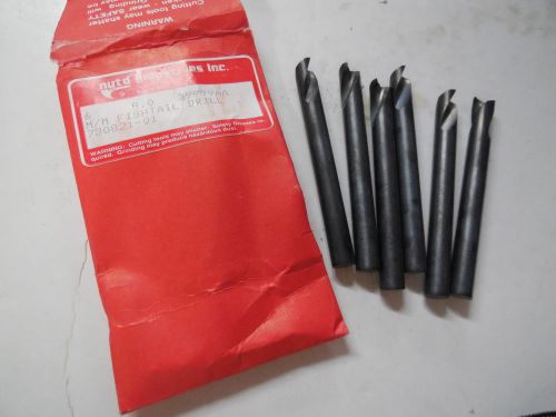 6 pcs nytd industries 8.00mm 8.0 mm metric hss sheet metal body fishtail drills for sale