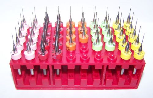 (45) SET OF MICRO PCB DRILLS - (.0138&#034; to .0197&#034;)