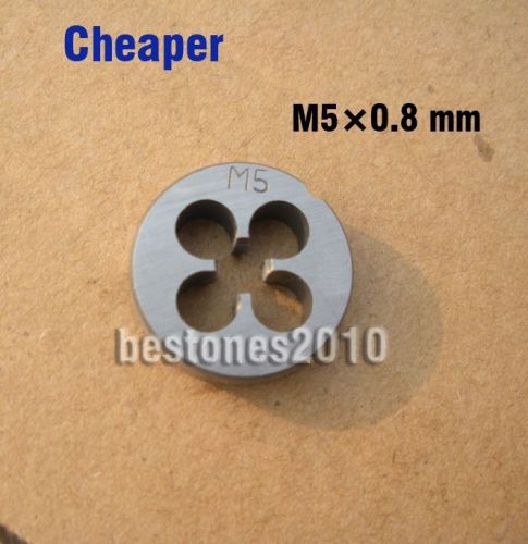 Lot 1pcs metric right hand die m5x0.8 mm dies threading tools for sale