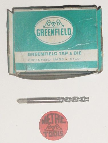 Greenfield GTD Hand Tap, Spiral, 2-flute,Metric, M5 x 0.8, HS, NEW