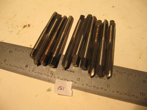 10 pc 1/4&#034;-40 NS HS GH11 3 Flutes Plug Gun Taps Various Manufacturers (151)