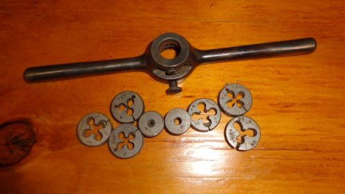 TAP AND DIE LOT 8 Morse 1 no 42 tap vise  hand tools steel
