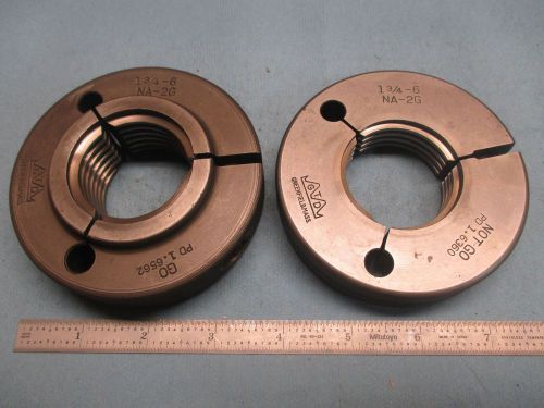 1 3/4 6 na 2g acme thread ring gage go no go 1.750 p.d.&#039;s = 1.6562 &amp; 1.6360 tool for sale