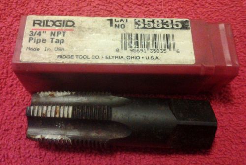Ridgid #35835 3/4&#034; npt pipe tap usa for sale