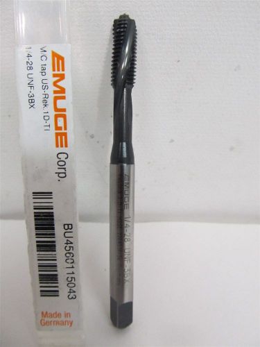 Emuge Corp. BU4560115043, 1/4&#034;-28, Cobalt Spiral Flute Tap