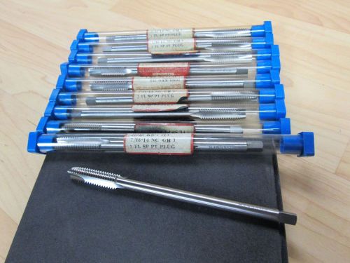 7/16 - 14 x 6&#034; long taps set of 10 for sale