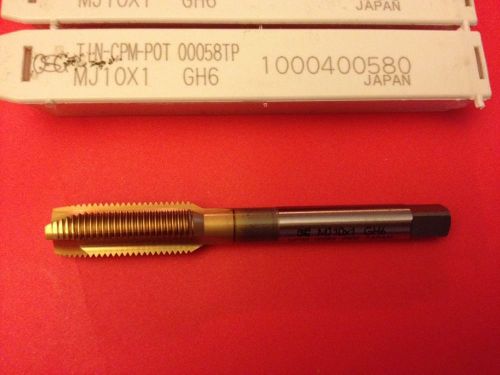 M10 x 1  h6 osg metric 3 flute plug tap cobalt tin coat (1pc) 00058tp new! for sale
