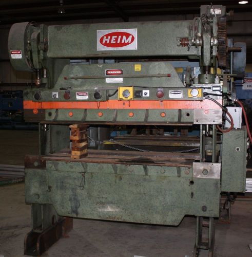 Two 30 ton heim mechanical press brakes - one is complete the other is for parts for sale