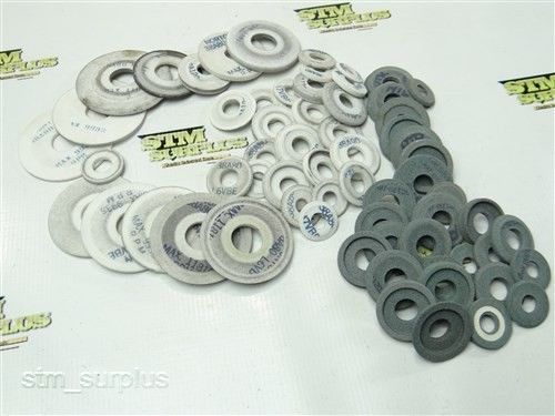 Big assorted lot of grinding wheels 7/8&#034; to 2-3/4&#034; with 3/8&#034; to 3/4&#034; bore for sale