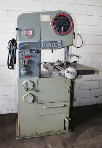 16&#034; thrt 12&#034; h doall 16-2 vertical band saw, vari-speed, weight feed, blade weld for sale