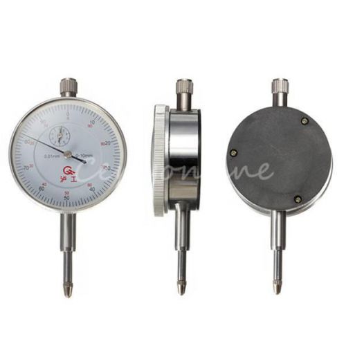 0.01mm accurancy dial test indicator dti guage clock gauge range 0mm to 10mm for sale