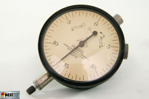 Federal .0005&#034; Dial Indicator w/ 1yr ISO 17025 Calibration