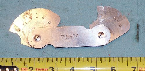 L. s. starrett # 272 fillet radius gage machinist inspection gage lathe milling for sale