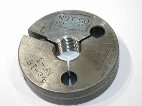 GREENFIELD NO GO THREAD RING GAGE 5/8&#034;-18-NF-3