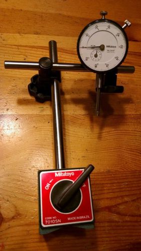Mitutoyo Dial Indicator 2416F and 7010SN Magnetic stand