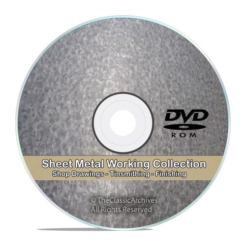 Sheet metal work tinsmithing pattern drafting cutting shop library cd dvd v72 for sale